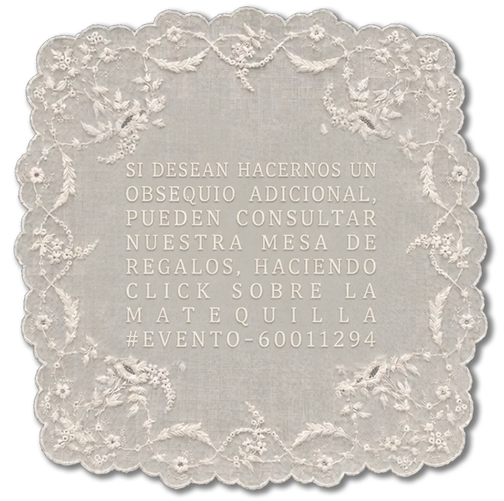 Si desean hacernos un obsequio adicional, pueden consultar nuestra mesa de regalos, haciendo click sobre la mantequilla. #EVENTO-60011294